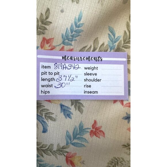 Talbots Size 8 Floral Leaf Print Wrap Midi Skirt - Picture 8 of 15